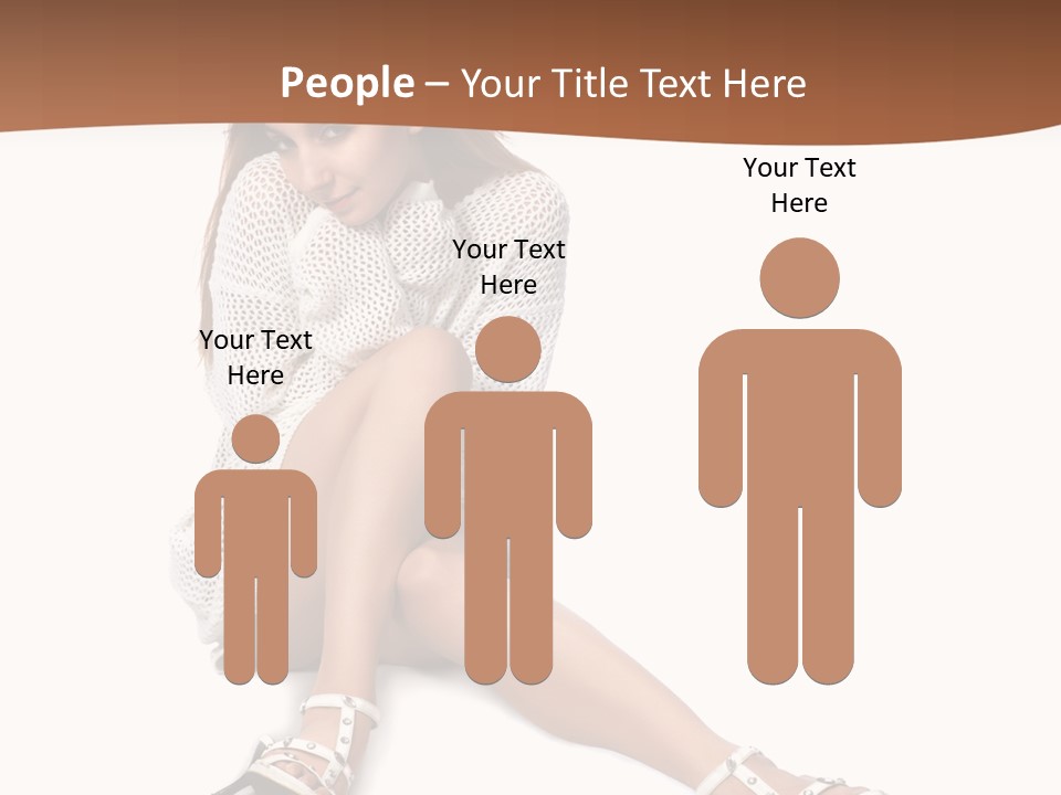 Sitting Babydoll Holding PowerPoint Template