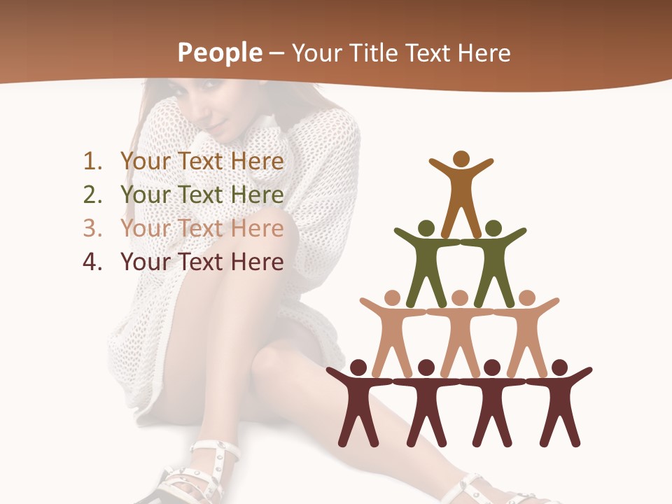 Sitting Babydoll Holding PowerPoint Template