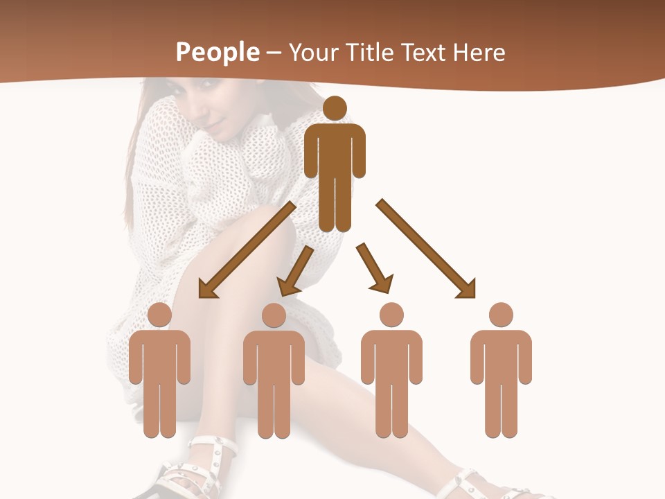 Sitting Babydoll Holding PowerPoint Template