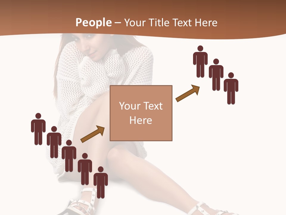 Sitting Babydoll Holding PowerPoint Template