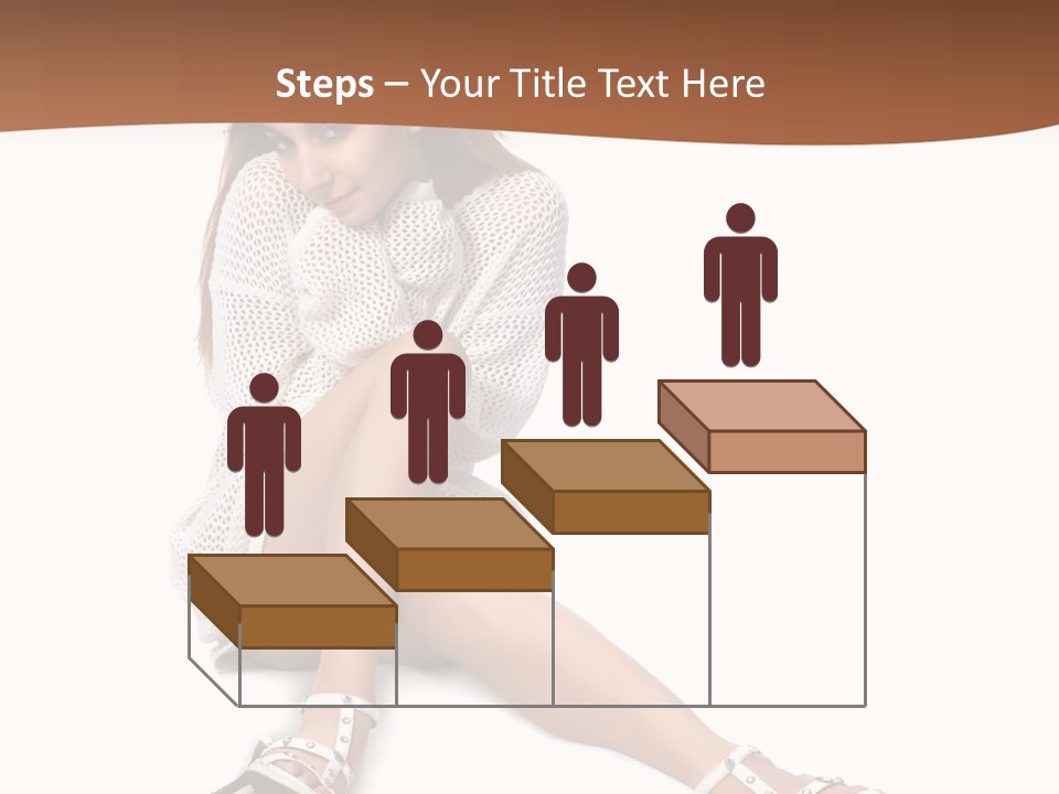 Sitting Babydoll Holding PowerPoint Template