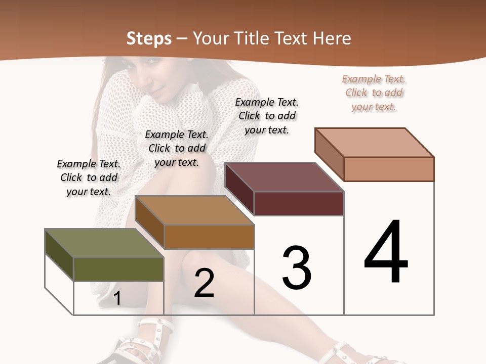 Sitting Babydoll Holding PowerPoint Template