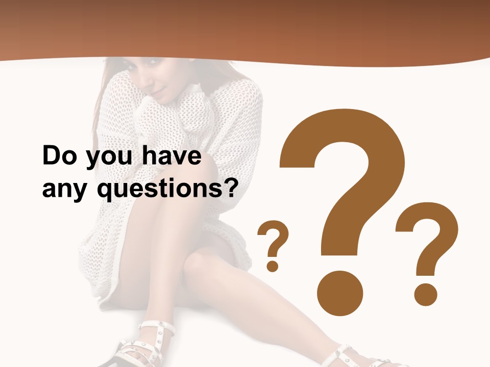 Sitting Babydoll Holding PowerPoint Template