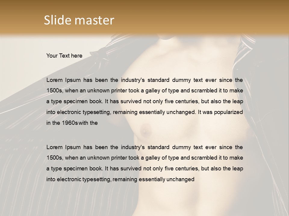 Shot Clothing Lifestyles PowerPoint Template