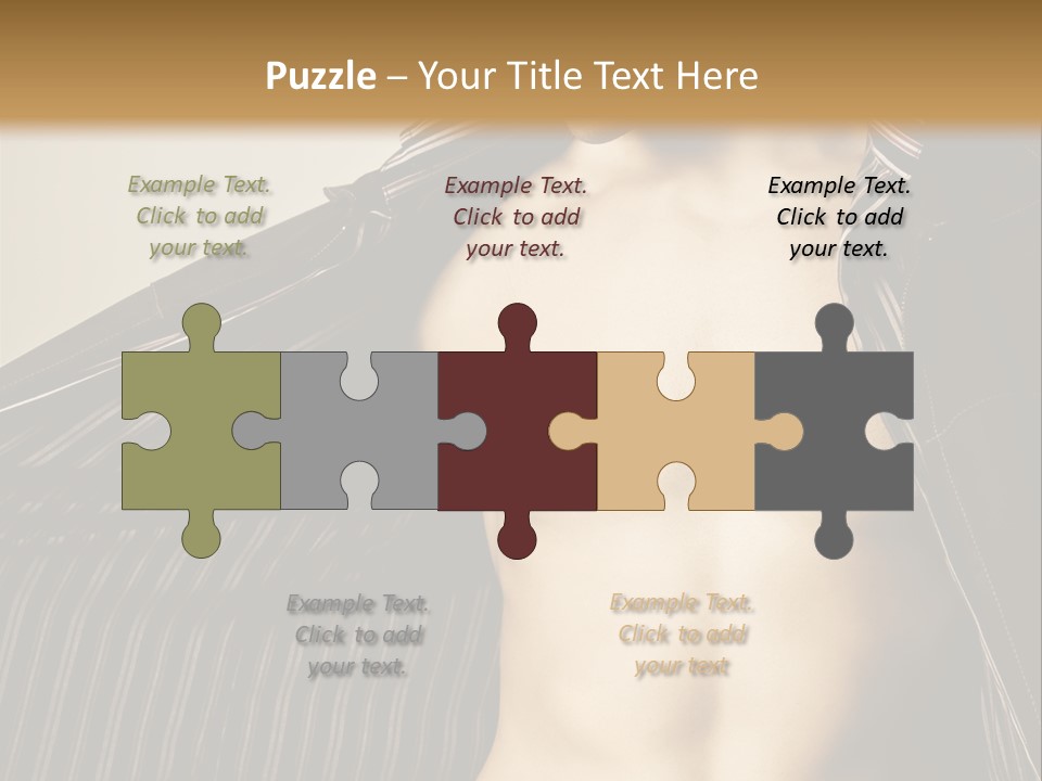 Shot Clothing Lifestyles PowerPoint Template