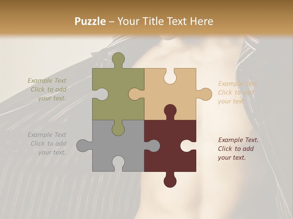 Shot Clothing Lifestyles PowerPoint Template