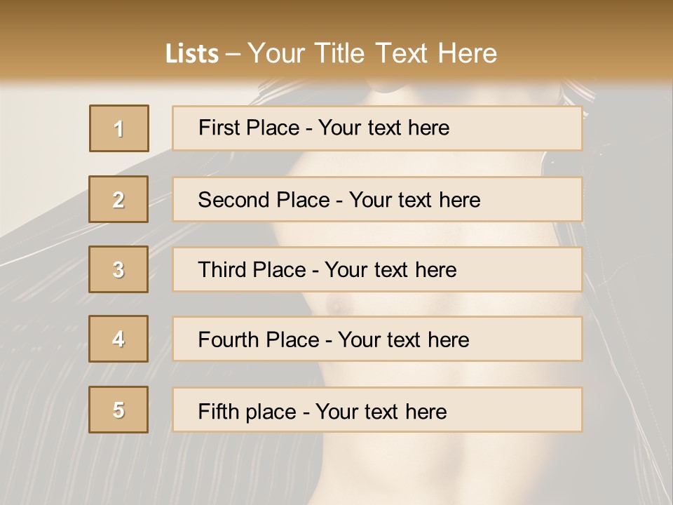 Shot Clothing Lifestyles PowerPoint Template