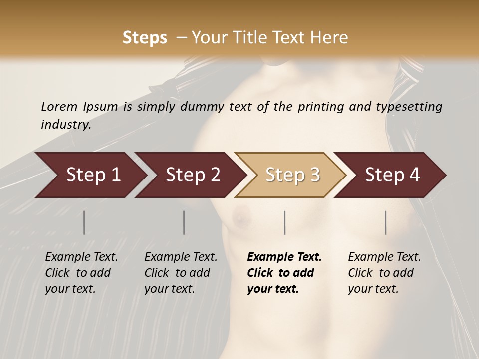 Shot Clothing Lifestyles PowerPoint Template