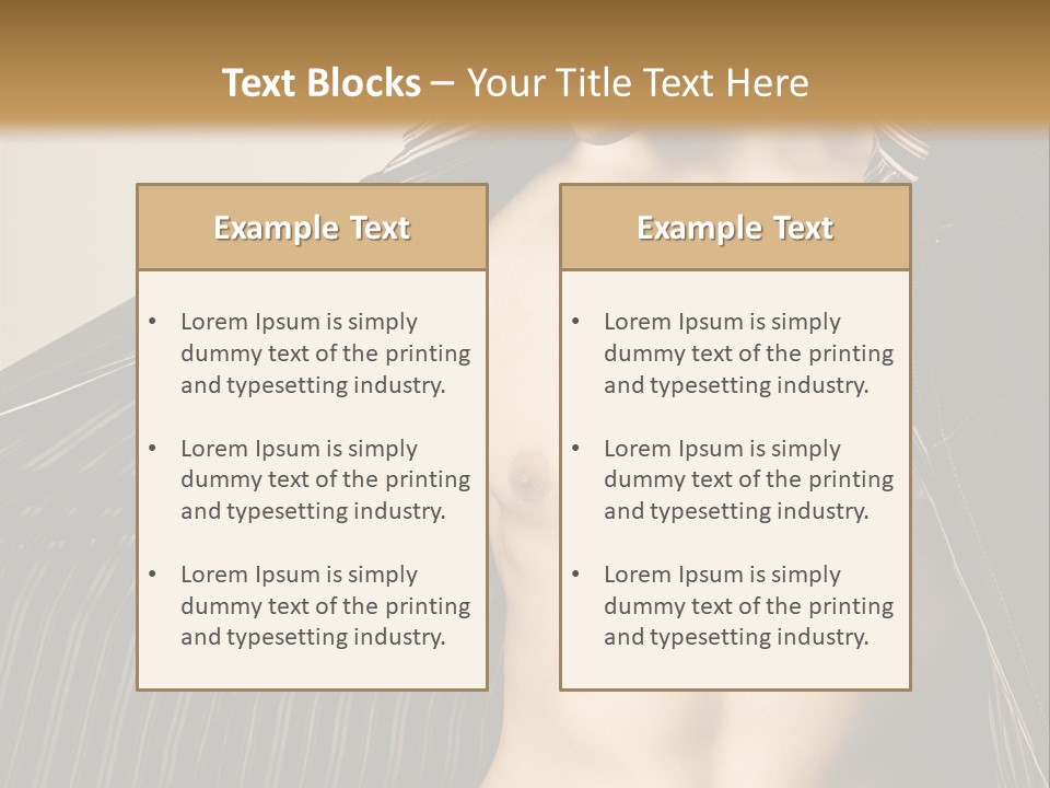 Shot Clothing Lifestyles PowerPoint Template