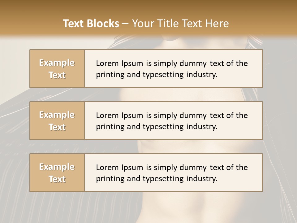 Shot Clothing Lifestyles PowerPoint Template