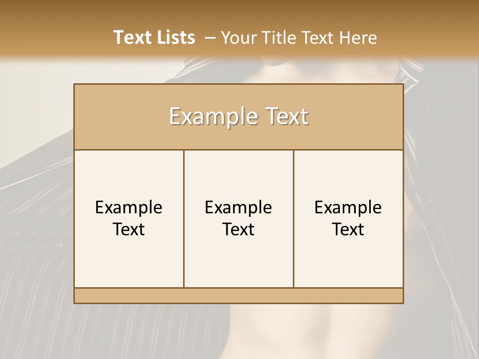 Shot Clothing Lifestyles PowerPoint Template