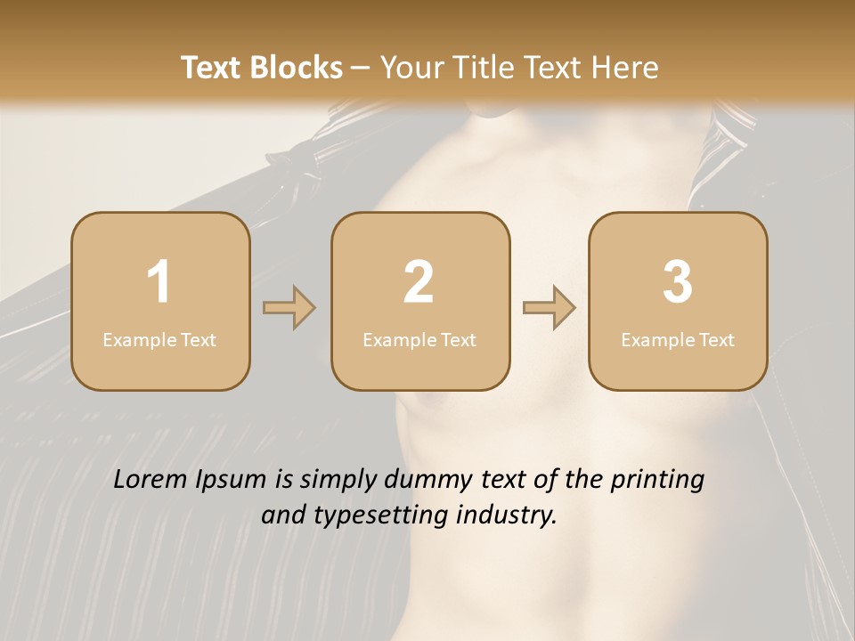 Shot Clothing Lifestyles PowerPoint Template