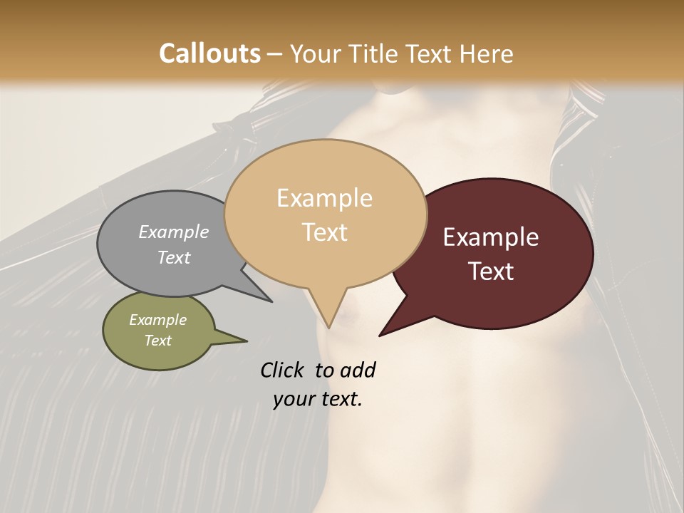 Shot Clothing Lifestyles PowerPoint Template