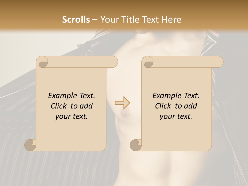 Shot Clothing Lifestyles PowerPoint Template