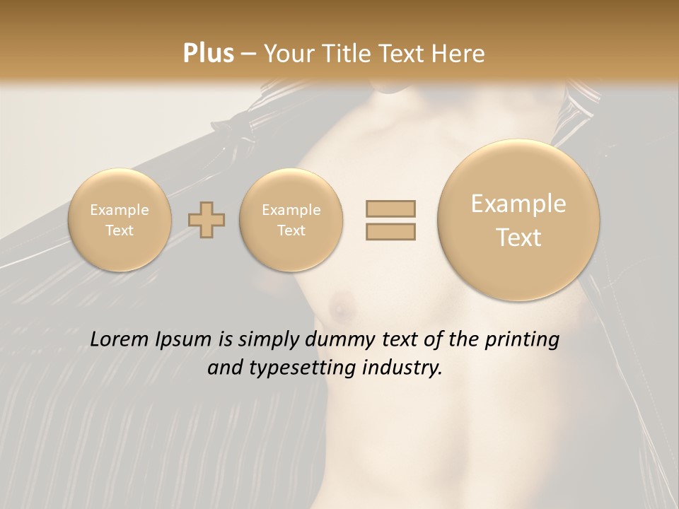 Shot Clothing Lifestyles PowerPoint Template