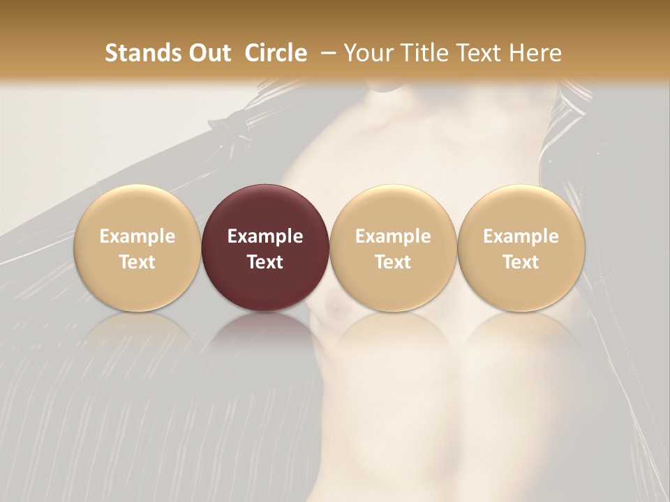 Shot Clothing Lifestyles PowerPoint Template