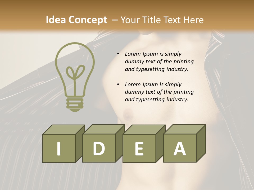 Shot Clothing Lifestyles PowerPoint Template