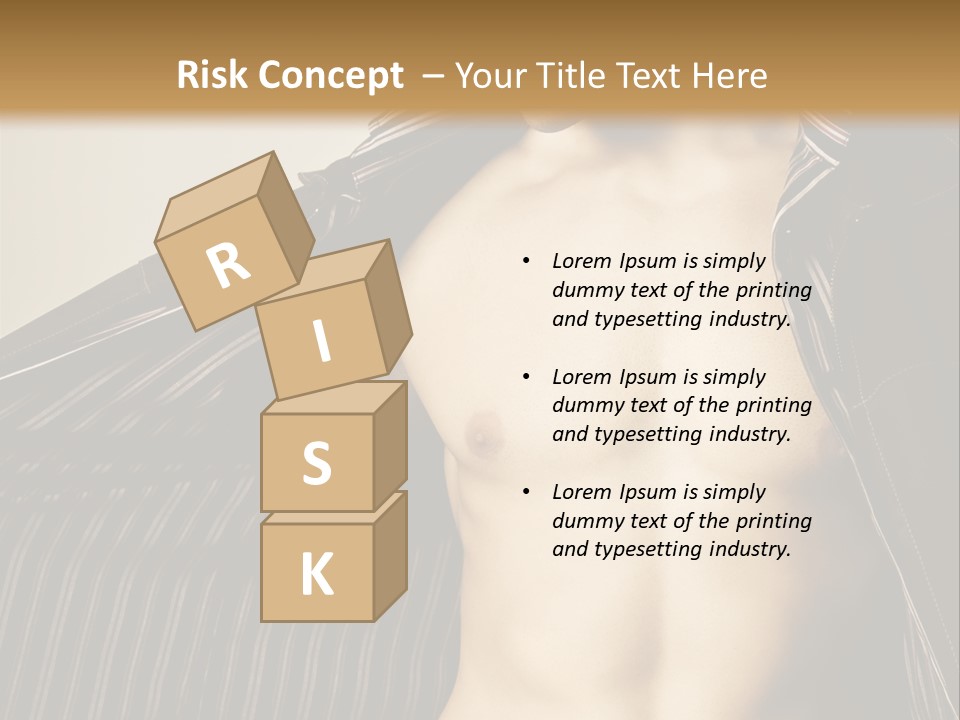 Shot Clothing Lifestyles PowerPoint Template