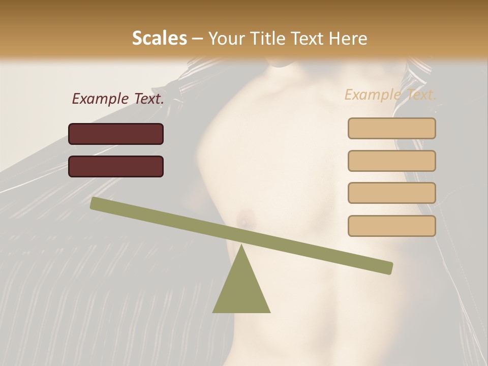 Shot Clothing Lifestyles PowerPoint Template