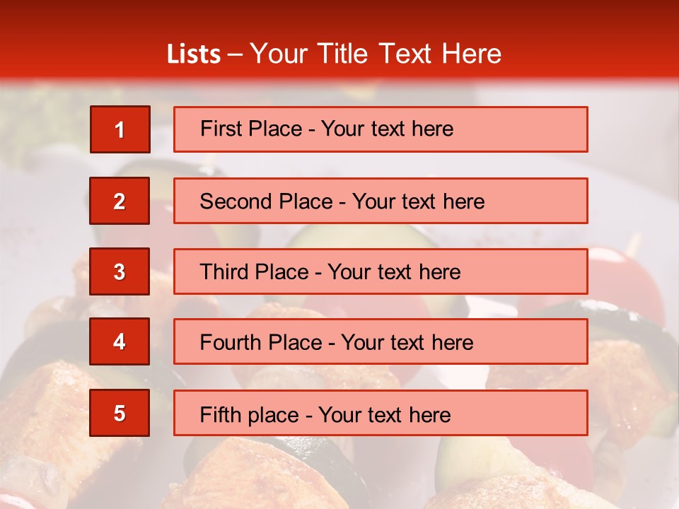 Stick Fervent Delicious PowerPoint Template