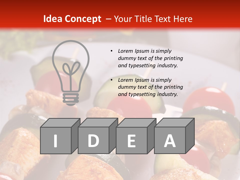 Stick Fervent Delicious PowerPoint Template