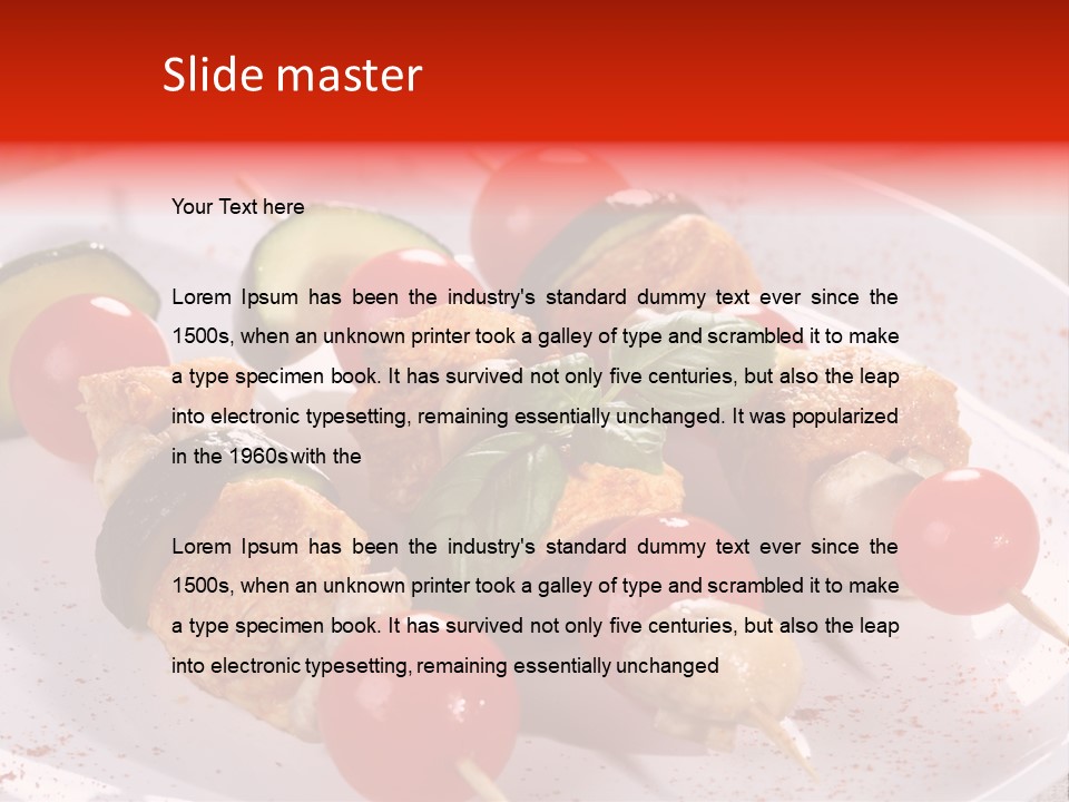 Fervent Greek Kebob PowerPoint Template