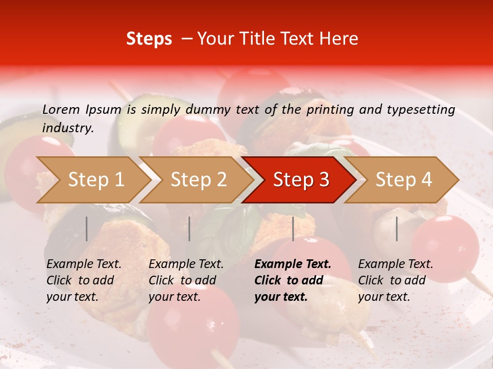 Fervent Greek Kebob PowerPoint Template