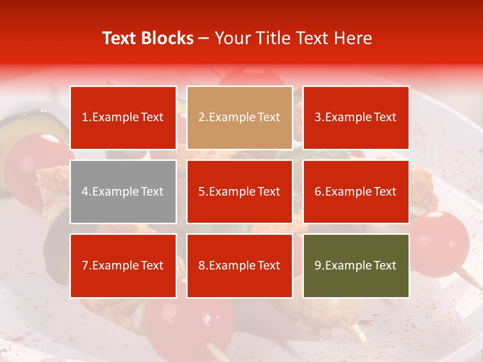 Fervent Greek Kebob PowerPoint Template