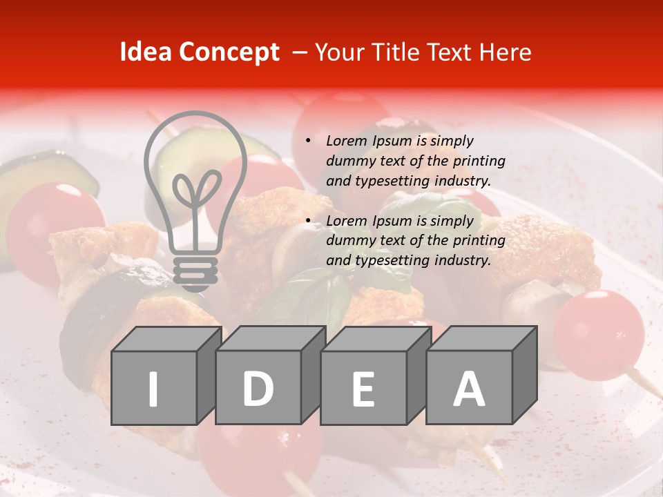 Fervent Greek Kebob PowerPoint Template