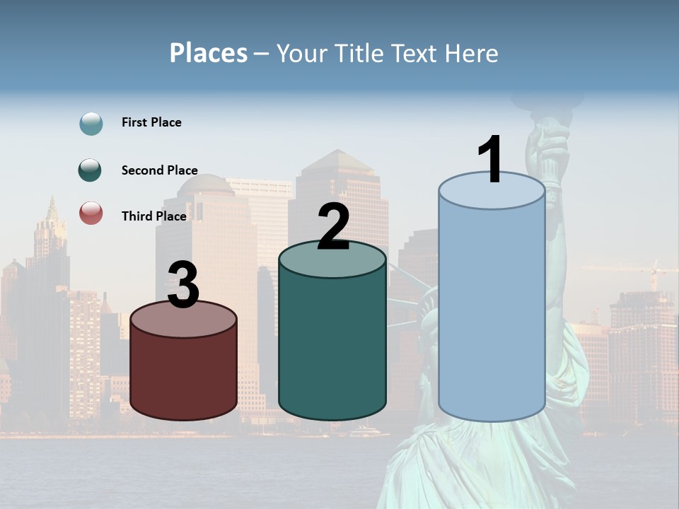 Lady Center Island PowerPoint Template