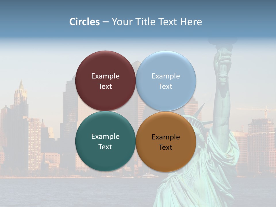 Lady Center Island PowerPoint Template