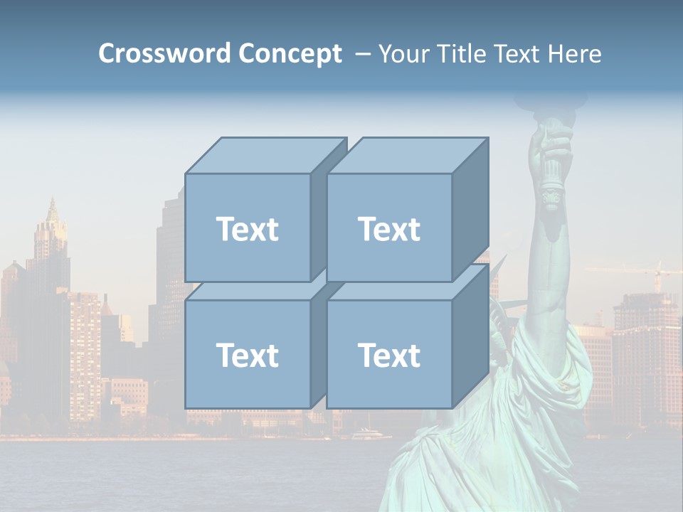 Lady Center Island PowerPoint Template