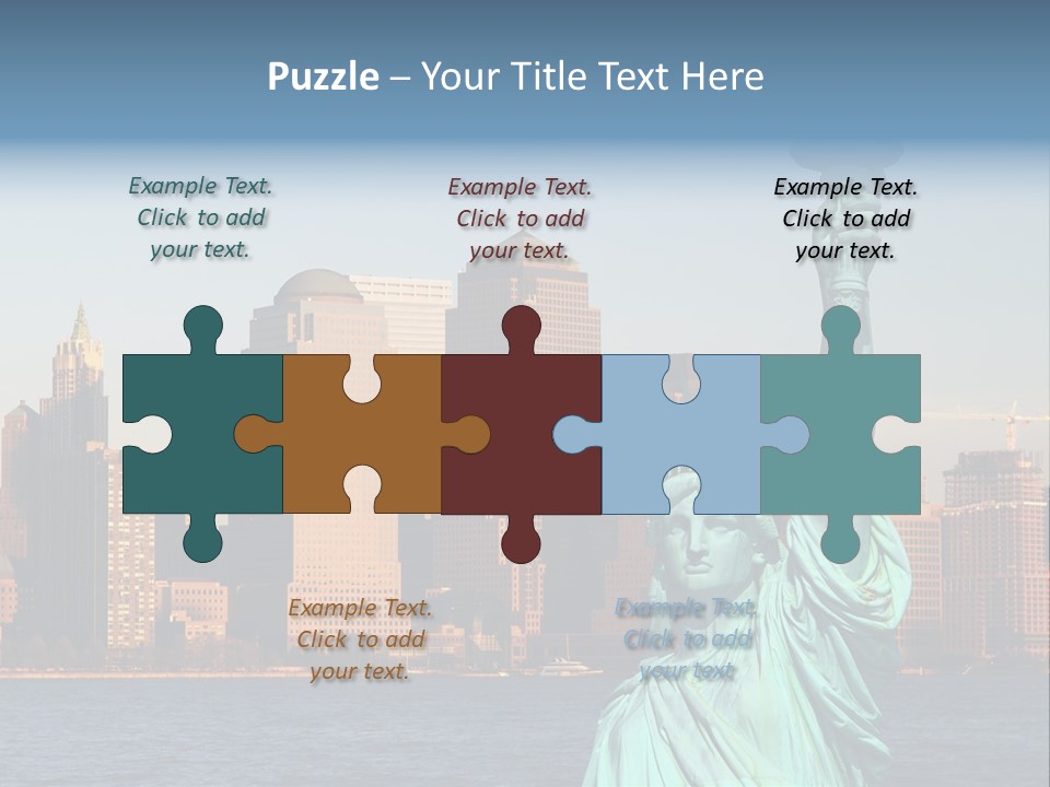 Lady Center Island PowerPoint Template