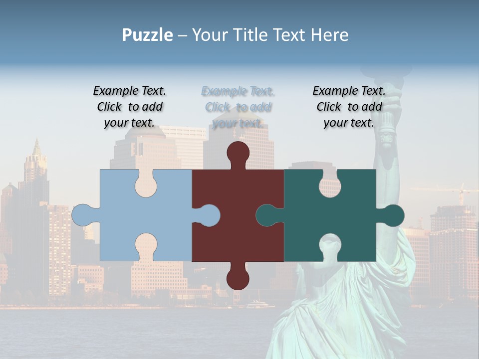 Lady Center Island PowerPoint Template