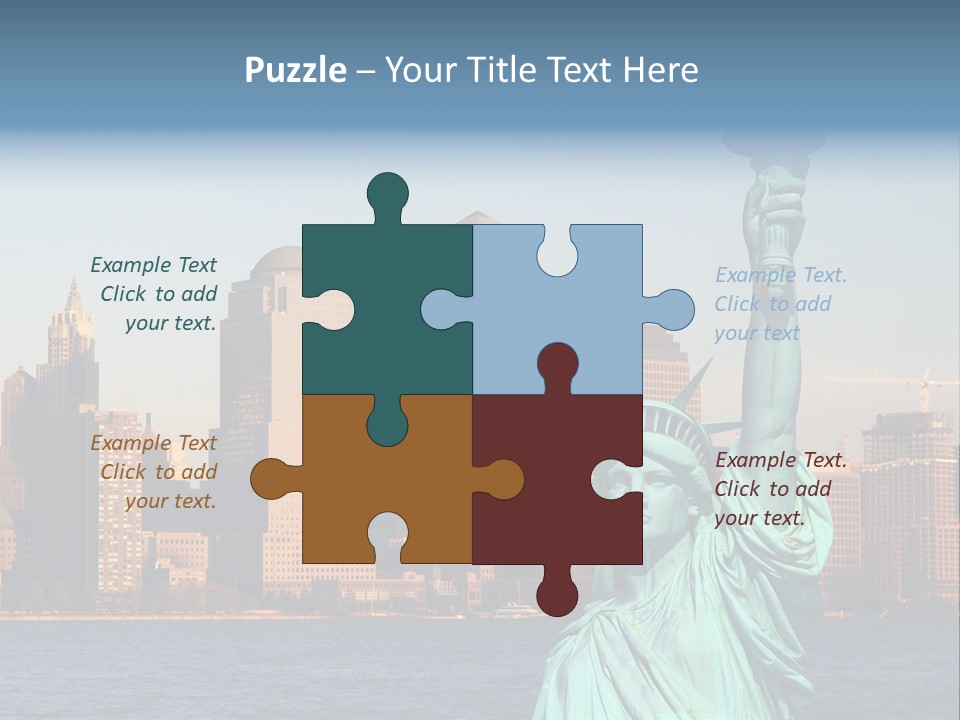 Lady Center Island PowerPoint Template