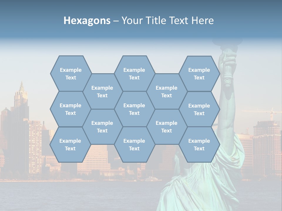 Lady Center Island PowerPoint Template