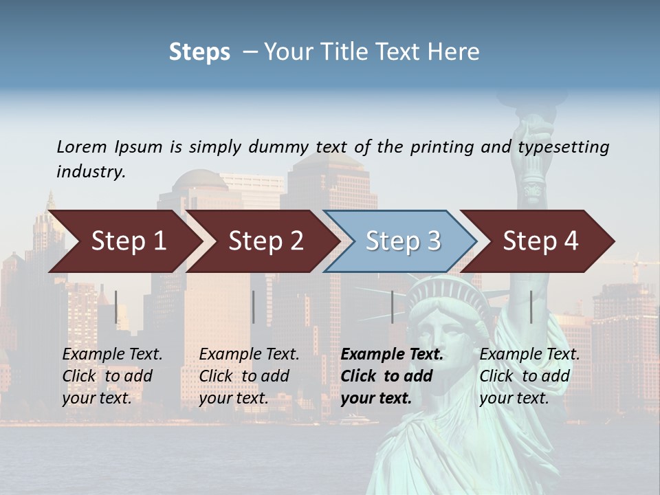 Lady Center Island PowerPoint Template