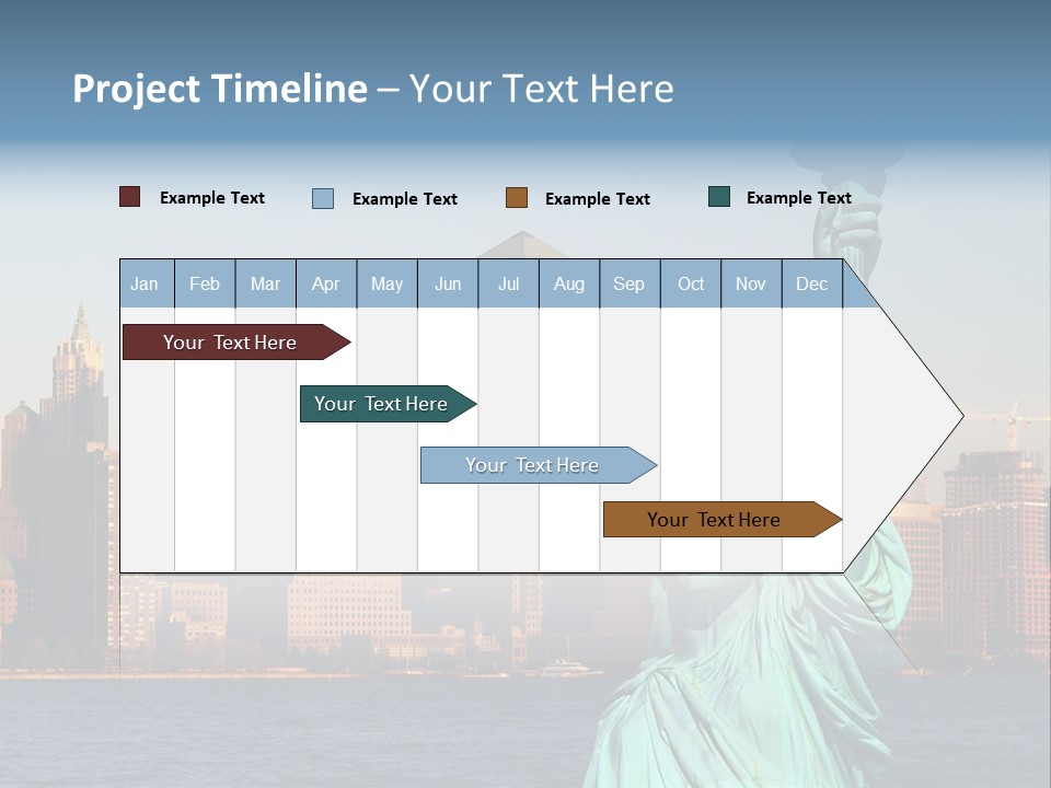 Lady Center Island PowerPoint Template