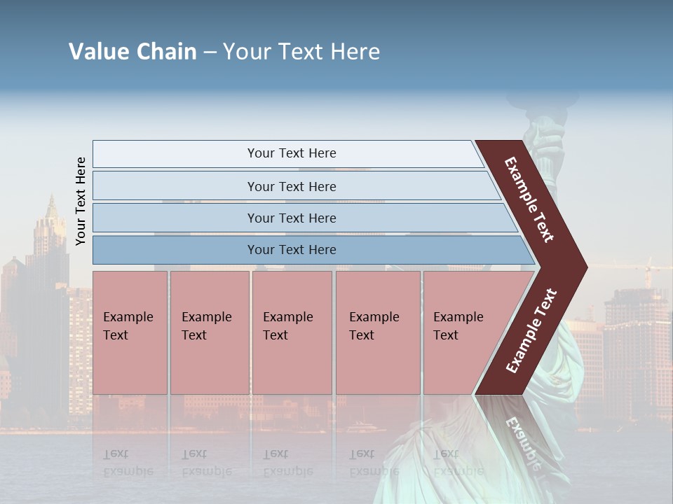Lady Center Island PowerPoint Template