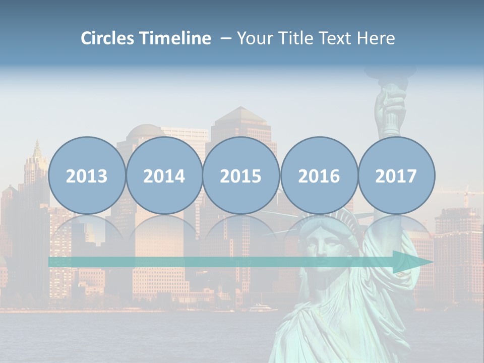 Lady Center Island PowerPoint Template