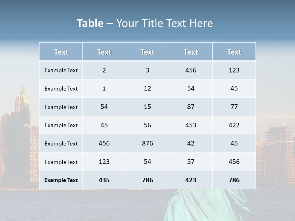 Lady Center Island PowerPoint Template