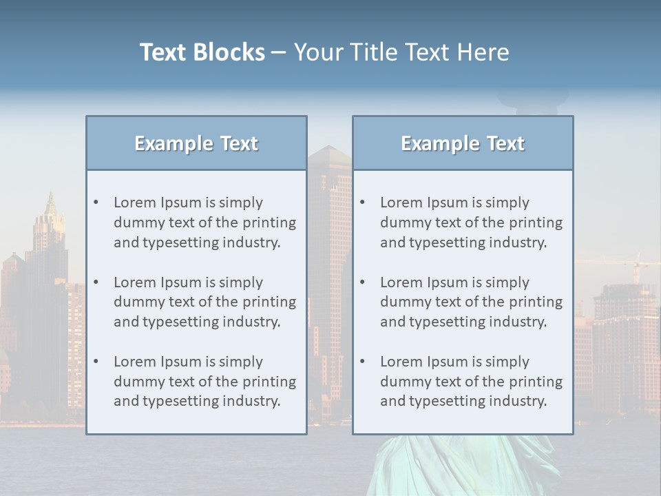 Lady Center Island PowerPoint Template