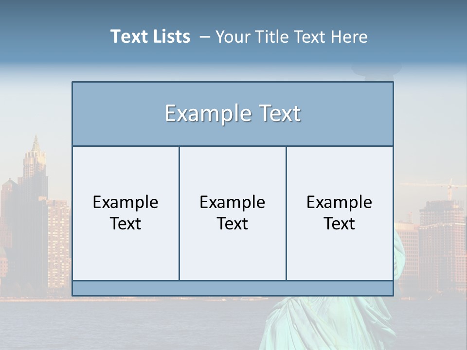 Lady Center Island PowerPoint Template