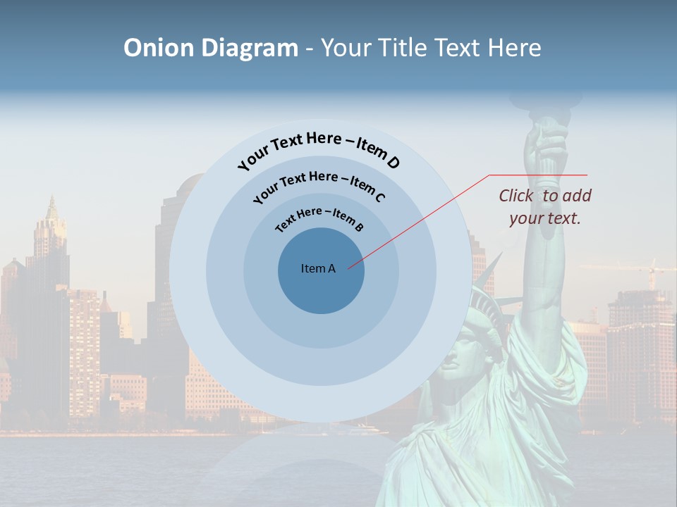 Lady Center Island PowerPoint Template