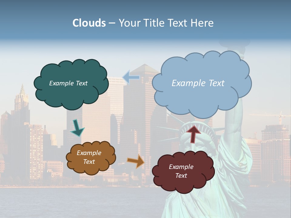 Lady Center Island PowerPoint Template