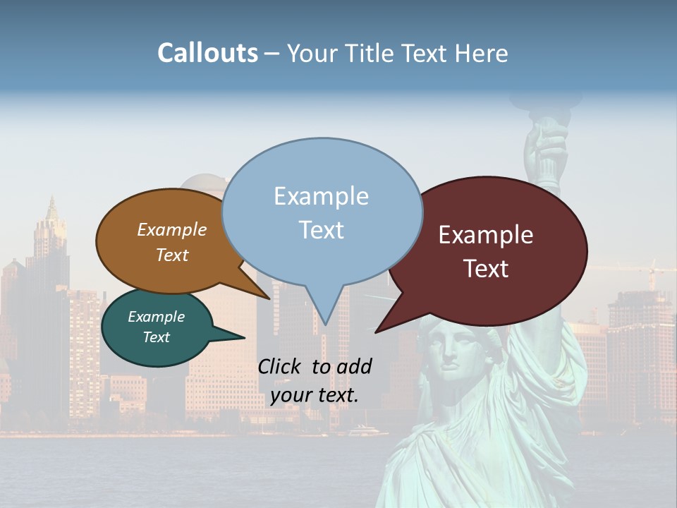 Lady Center Island PowerPoint Template