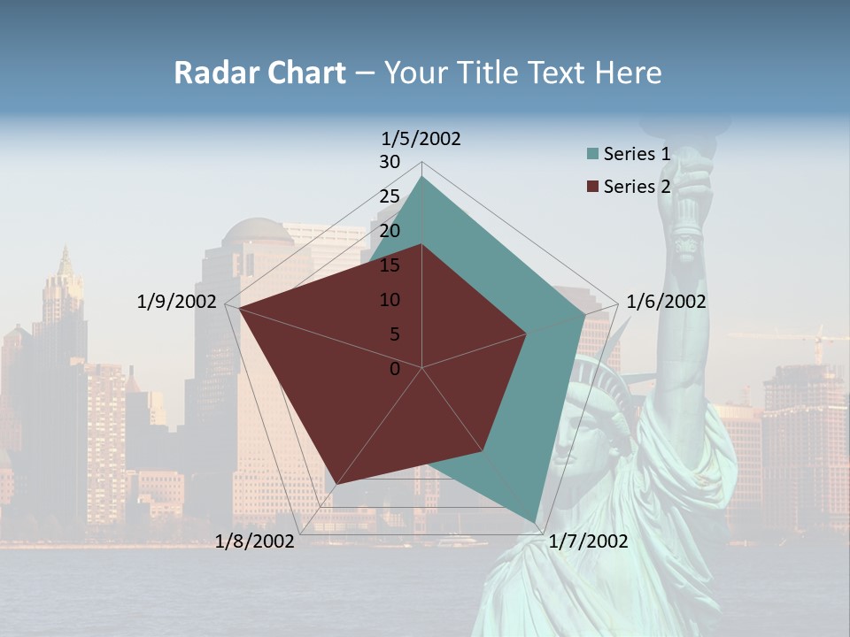 Lady Center Island PowerPoint Template