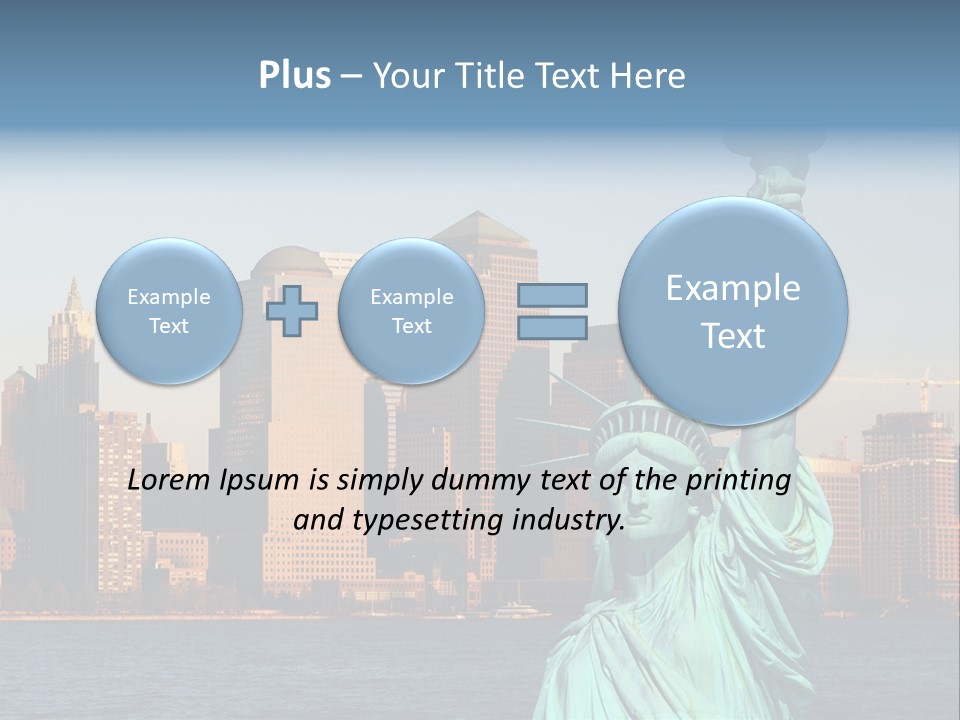 Lady Center Island PowerPoint Template