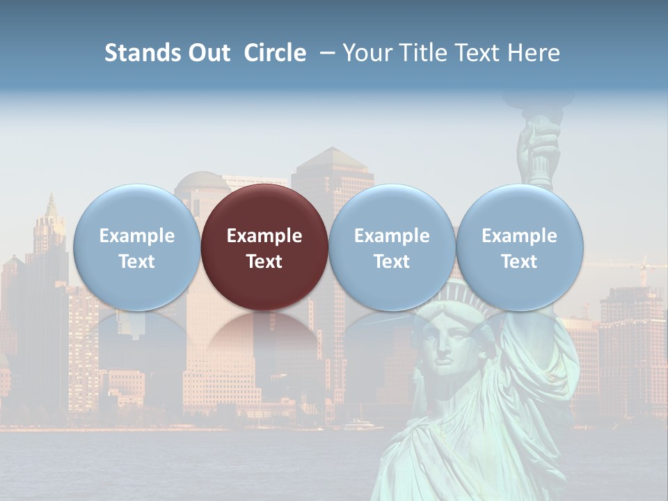 Lady Center Island PowerPoint Template