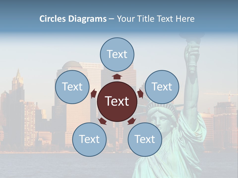 Lady Center Island PowerPoint Template